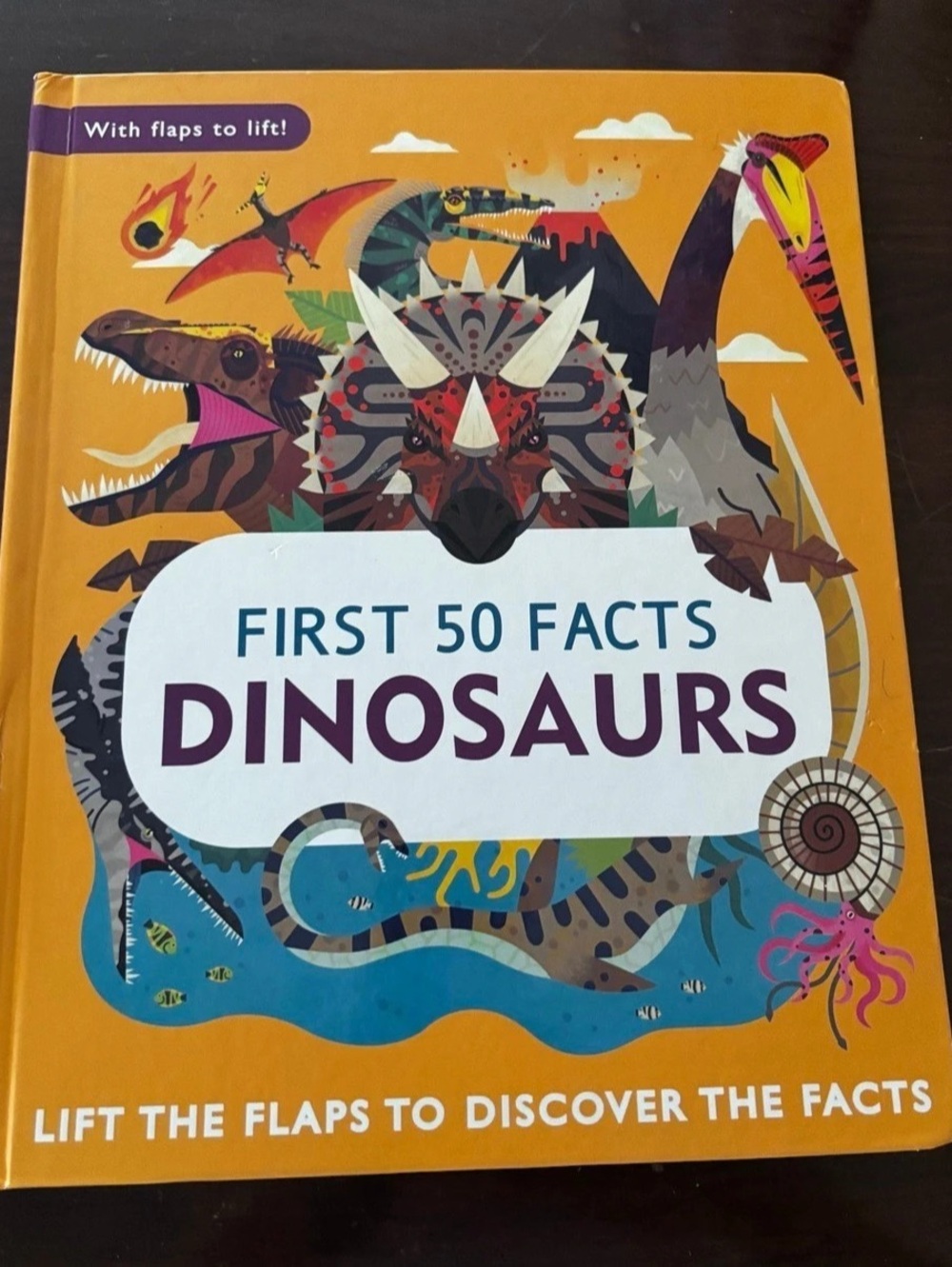 Silver Dolphin Books First 50 Facts Dinosaurs Lift-the-Flap Book